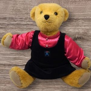 VTG 1994-1998 MISS AMERICAN GIRL 16" JOINTED BEAR WITH OUTFIT - PLEASANT COMPANY